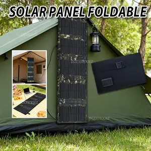 Portable Foldable Solar Panel, 1 Set 10W Solar Panel Charger, Outdoor Solar Panel Kit for Mobile Power, Camping, Hiking, Car, Boat, Phone, Monitoring, Portable Solar Panels