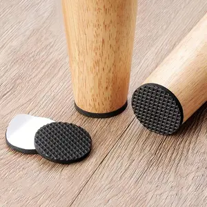 30pcs, 1.06inch Furniture Pads, Furniture Pads Self Adhesive, Cuttable Felt Chair Pads, Anti Scratch Floor Protectors For Furniture Feet Chair Legs, Furniture Felt Pads For Hardwoods Floors, Black, Home