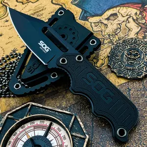 High-quality hiking knife with a black-coated blade, a sturdy sheath, and a lanyard. Durable and lightweight, it’s perfect for everyday carry and outdoor adventures.