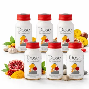 Cholesterol Support Shot 2oz, Heart Health Wellness Formula with Amla, CoQ10, Curcumin and Pomegranate, Daily Liquid Drink, Simple Use, 2025