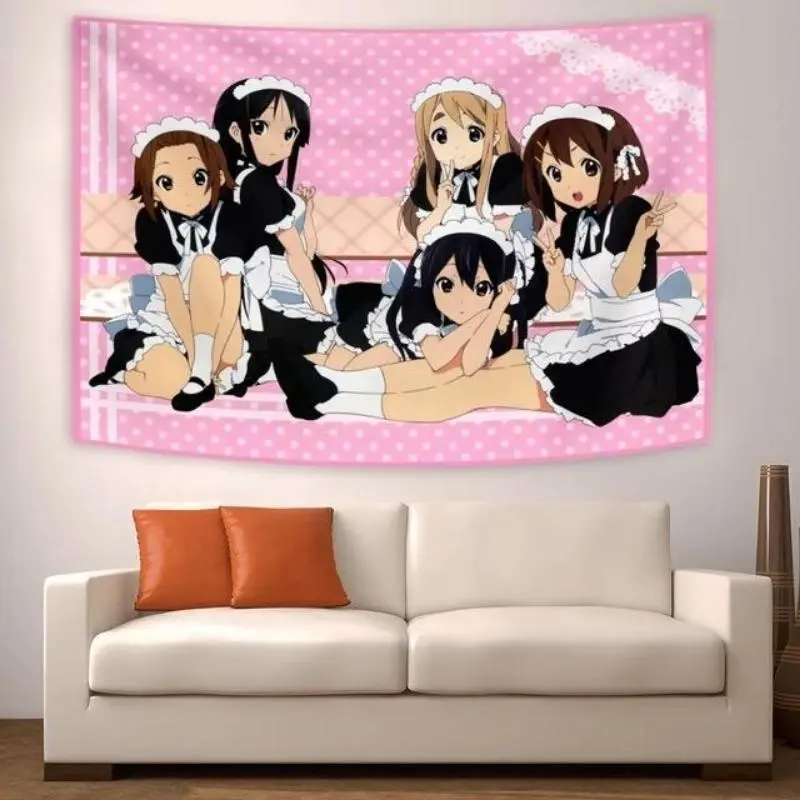 Tapestry  Japanese Anime Tapestry Kawaii Decorate Wall Tapestry Cute Gift Flags Banners Ornaments Decoration Pink Wall Hanging Eye，bedroom decor cool stuff for room leopard room decor anime room decor stuff for your room cheap cheap bedroom decor tapestry