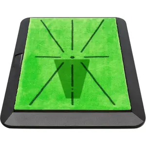 Golf Hitting Mat with Divot Board, Real-Time Swing Feedback Trainer, Indoor & Outdoor Chipping Practice Mat, Strike  Aid, Turf Driving  Pad, Golf Accessories and Gifts for Men