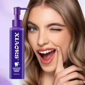 XIAOKS Purple Oral Teeth Whitening Toothpaste - Color Correcting, Anti-Plaque, Anti-Bacterial, Hypoallergenic Formula for Brightening Teeth, Eliminating Yellow Stains, Freshening Breath Oral Hygiene Essentials