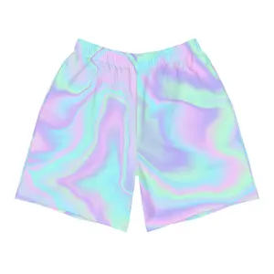 Pastel Watercolor Men's Athletic Shorts