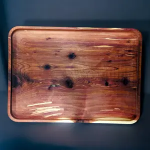 Serving Tray-Cedar Rectangle wooden tray