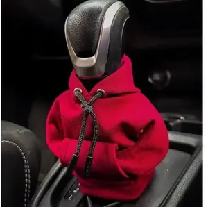 Cute Hoodie Car Shift Knob Cover - Universal Gear Shift Lever Hoodie for Auto Interior