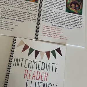 Intermediate BUNDLE. Intermediate fluency and intermediate comprehension bundle of both books. For 3rd and 4th grade Reading Materials Learning Materials