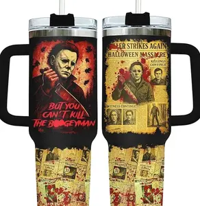 Boogeyman Slasher Inspired Stainless Steel Tumbler, Horror Movie Tumbler, Slasher Cup, Horror Merch, Michael Myers Fan Gift