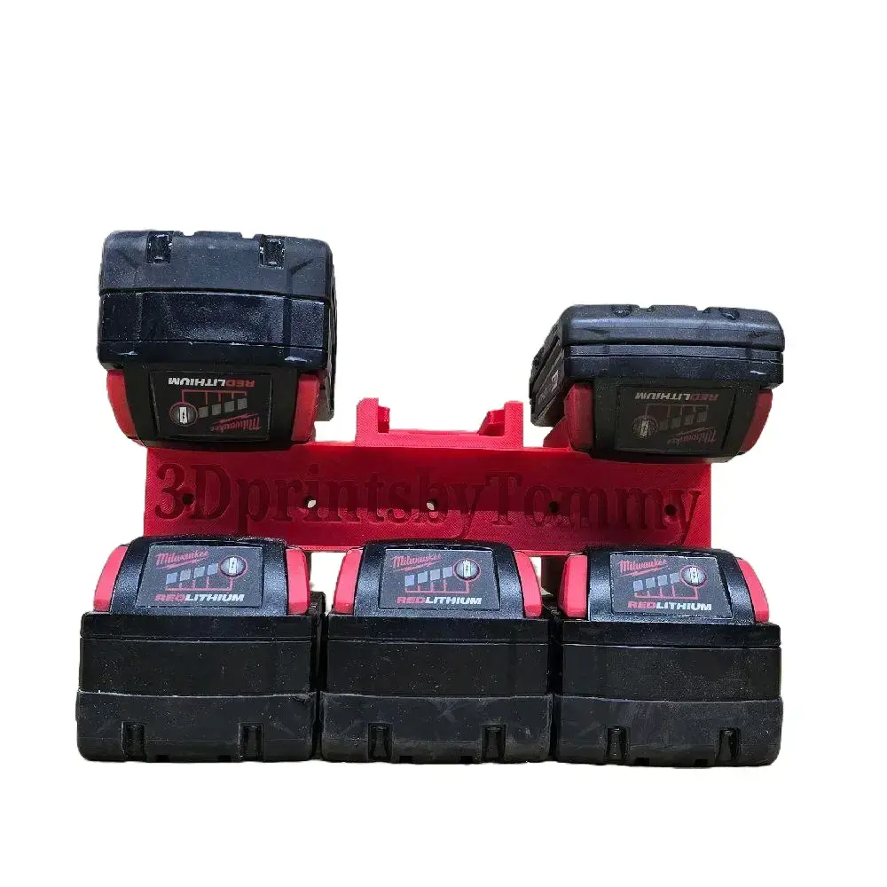 M18 Milwaukee 6 battery holder (wall mount)