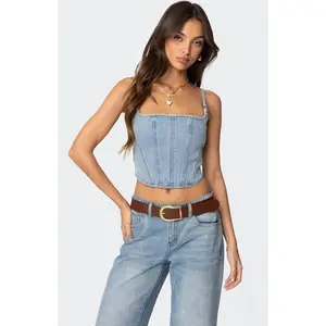 Edikted Women's Tennessee Denim Corset