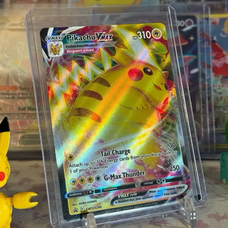 pokemon card vmax pikachu Pikachu Vmax 2021 Pokemon Japanese S8b #279 PSA 10 – Yamacardo