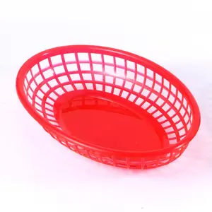 Outdoor Recommended Cross-Border Plastic French Fry Basket Burger Tray Fast Food Boat-Shaped Fruit Plate Bread Fried Chicken Dish