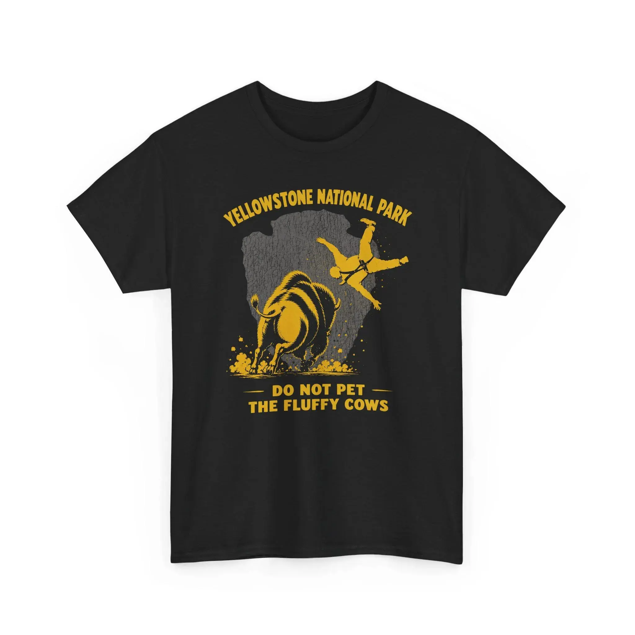 Do Not Pet The Fluffy Cows Comfort Color Shirt, Yellowstone T-Shirt, A Bison and Tourist Tee, National Park Unisex T-Shirt