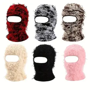 Ski mask knitted full face ski mask, windproof and warm in winter for men and women outdoors