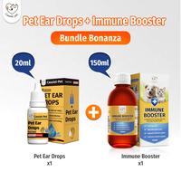 1 bottle eardrops+1 bottle immune booster