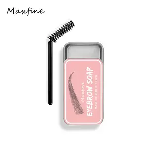 MAXFINE Eyebrow Pomade & Transparent Eyebrow Styling Soap, Long-Lasting Natural Makeup Cosmetic with Refreshing Finish