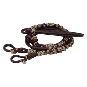 50450-13-01 Weaver Leather Braided Romal Reins - Brown