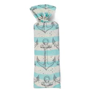 Bestaroo Sea Anchor Swaddle – Super Soft 2-Ply Bamboo Baby Blanket, Double-Sided with Blue Stripes & Anchors, Cozy & Breathable, 45" x 45" Sleep Sack