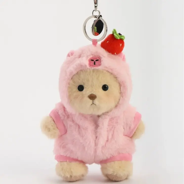 5.9 Inches Strawberry Pink Capybara Mini Bear