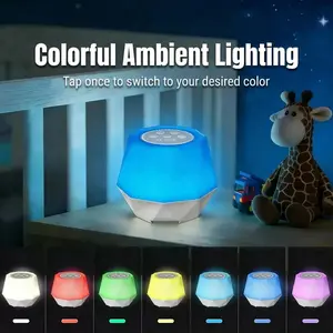 Sleep Aid Device with RGBW Night Light, Noise Machine, 32 Sound Types, 10 Colored Lights, Rechargeable, Portable, for Infants, Children, Adults