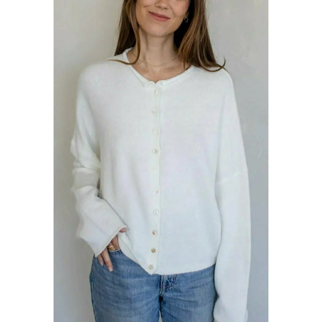 Haven Cardigan in Snow