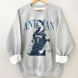 [Sale Off Up To 15% + Free Ship] Anthony Edwards Basketball Vintage Sweatshirt, Classic Sports Style, Perfect Gift for Fans, Unisex