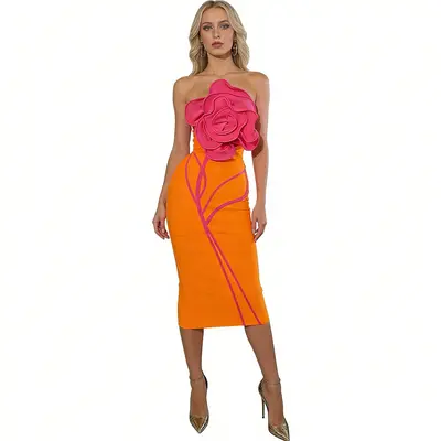 Cardi B Orange Dress - TikTok Shop
