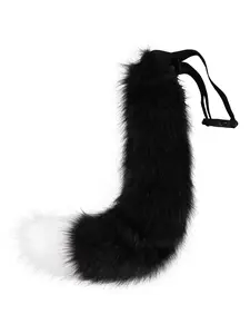 Adjustable Fox Tail Costume Prop, Cosplay Halloween Party Accessory, Realistic Animal Tail Belt, Anime Convention Decoration