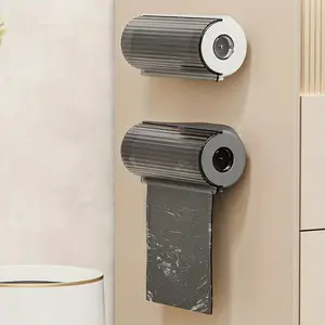 1pc Trash Bags Storage Box, Garbage Bag Dispenser For Kitchen Bathroom, Wall Mounted Grocery Bag Holder, Kitchen Plastic Bags Container, Home Kitchen