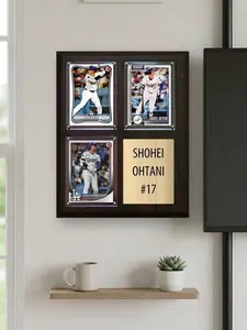 Shohei Ohtani Los Angeles Dodgers Fan Gift Plaque 8x10 3 Cards Topps, Bowman 2024 2025 2026