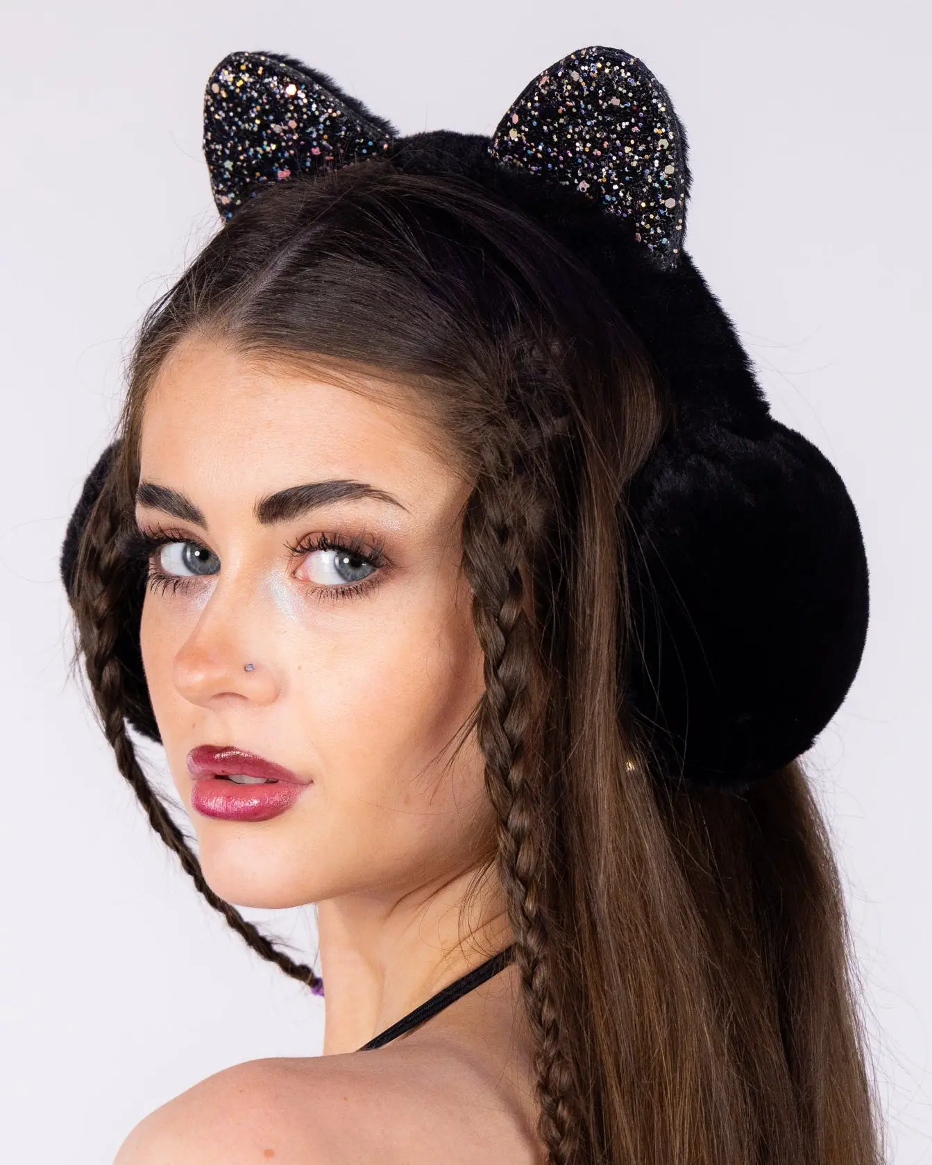 Glitter Kitty Unisex Earmuffs