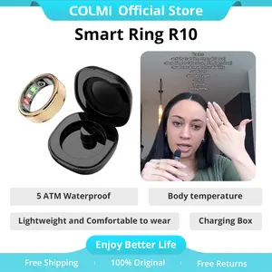COLMI R10 Smart Ring for Women with Heart Rate Blood Oxygen Sleep Monitoring Pedometer Fitness Tracker and Exquisite Appearance