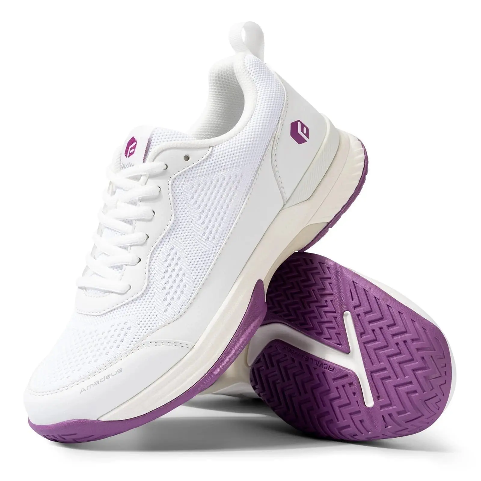 FitVille Women's Wide Fit Pickleball Shoes Tennis Court Shoes Athletic Shoe Court Squash Sneakers for Fat Feet Racquet Sports