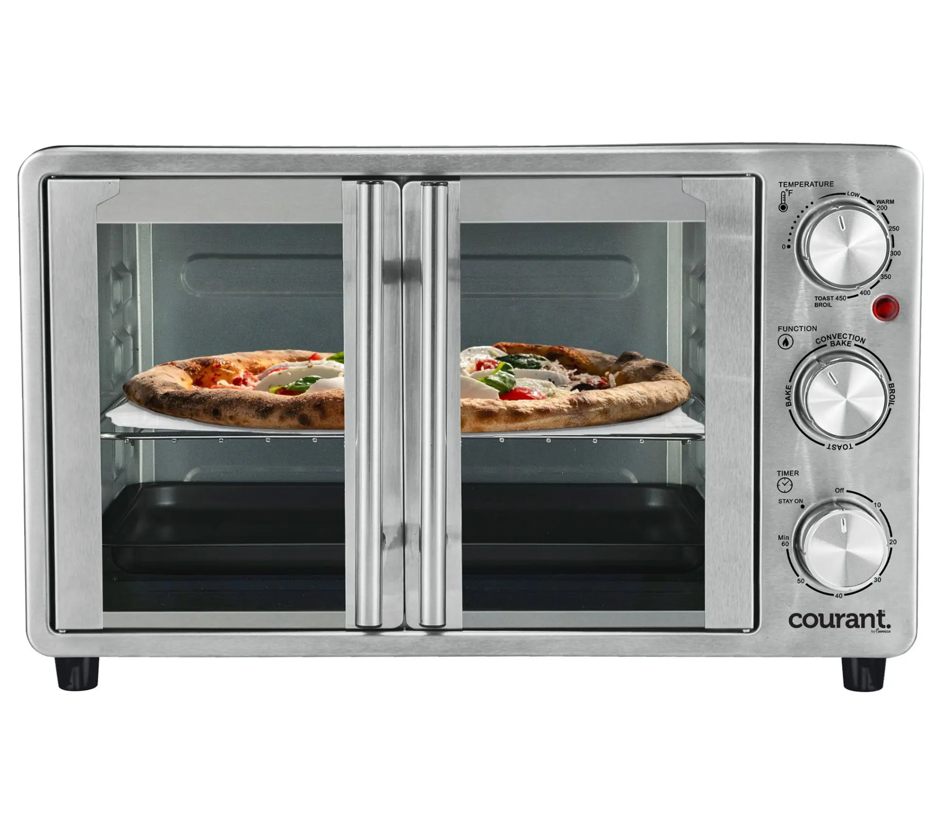Courant French- Door Convection Toaster Oven - Stainless Stee Courant French- Door Convection Toaster Oven - Stainless Stee