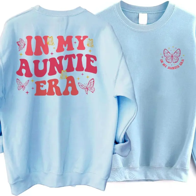 in My Auntie Era Sweatshirt, Aunt Era Sweater, ERAS Sweatshirt, Oversized Aunt Sweater, Retro Aunt Sweater