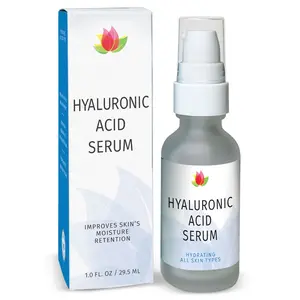 Reviva Labs Hyaluronic Acid Serum for Face & Neck – Deep Hydration + Plumping for Smoother, Firmer Skin, 1 oz