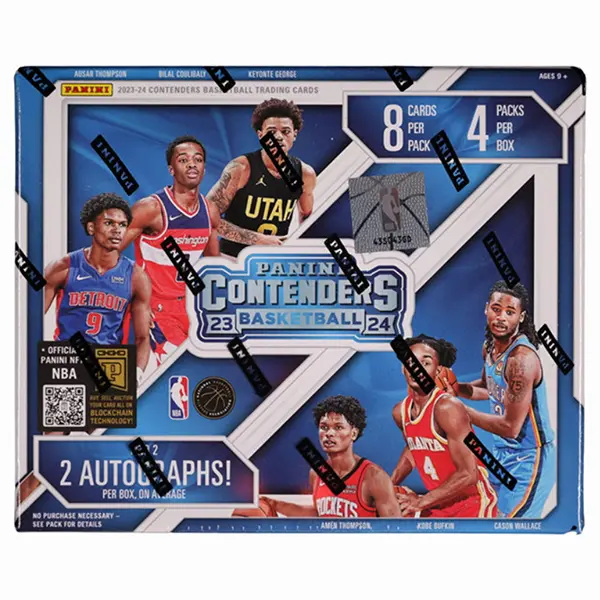2023-24 Panini Contenders NBA Basketball Hobby - 8 Cards/Pack, 4 Packs/Box, Collectible Trading Cards, Autograph Memorabilia Cards, Sport Trading Card