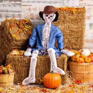 5-Foot Skeleton Plush Scarecrow Outfit Kit - 3 Pc.