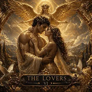 Lover tarot Card Canvas wall decor