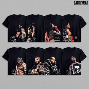 WWE Wrestlers Collection Tee, WWE Wrestlers Tshirt WWE Fan, WWE Superstars Tee, WWE Champions Sports Shirt, Gift for Him Gift For Her Crewneck Cotton Top