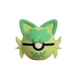 Sprigatito Poke Ball - Inspired 3D Printed Collectible