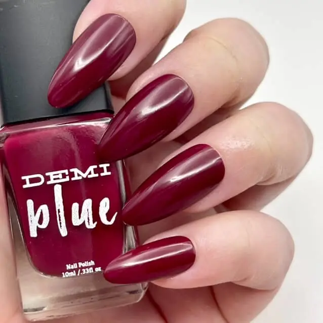 Burgundy Wine Art Vegan Nail Polish - Smooth, Flawless Manicure, Easy-Glide Brush, Nail Art Ready, Clean Formula, Evening