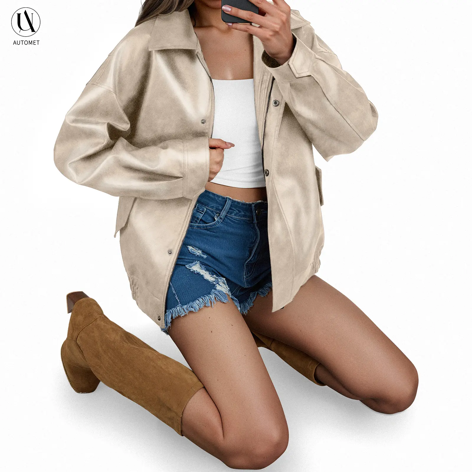 madewell leather jacket - TikTok Shop
