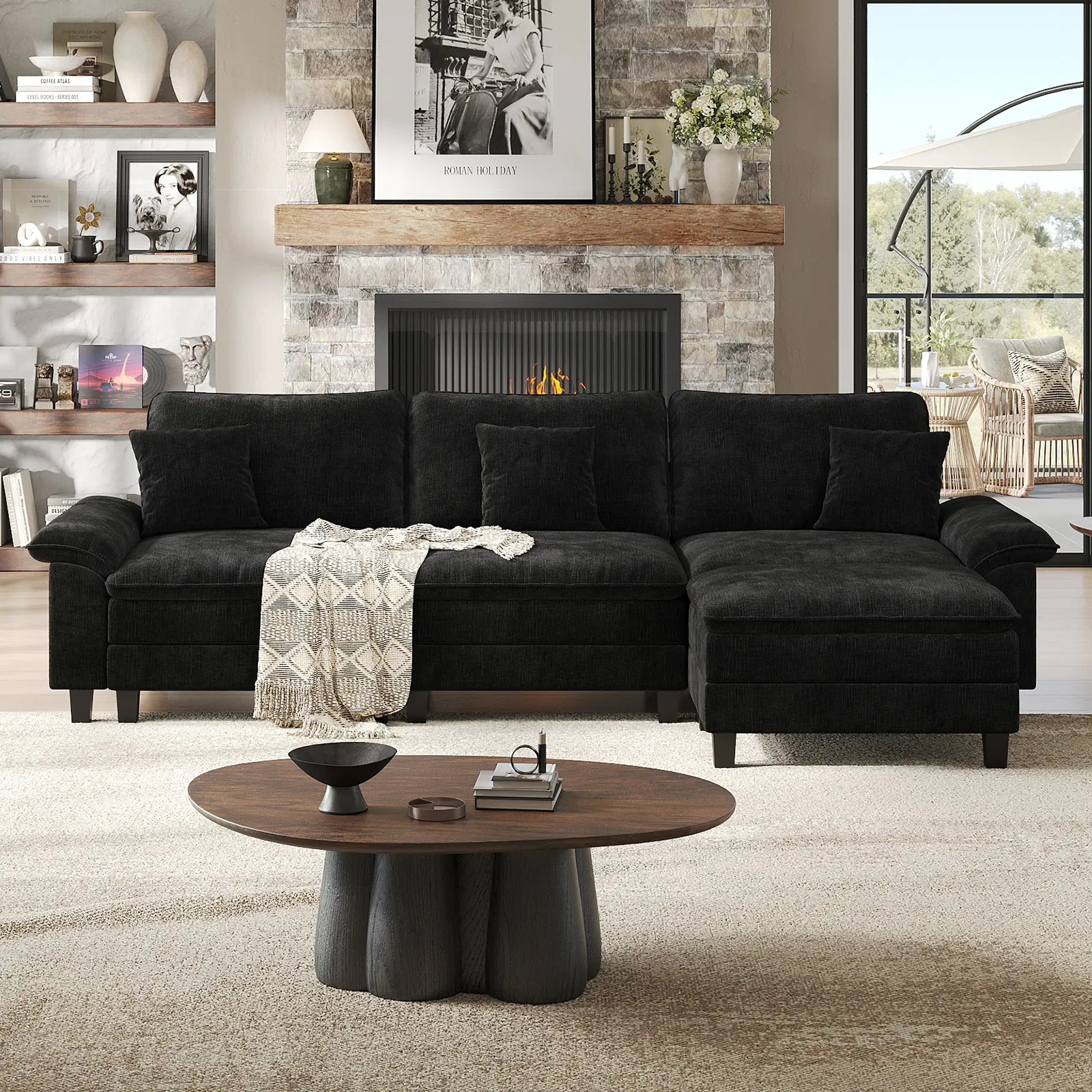 Chenille Black