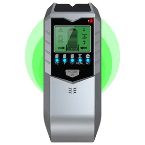 5-in-1 High Precision Wall Scanner, Professional Metal Wire Pipe Detector with Multi-Mode Depth Sensor LCD Display, Portable Handheld Home Improvement Hardware Tool for Safe Line Inspection and Wall Structure Detection DIY Remodel