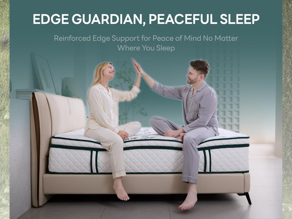 LIKIMIO 12/14 Inch twin/Full/queen Size Mattress, 2-in-1 Hybrid Mattress w/Memory Foam & Pocket Springs in A Box, Oeko-TEX & CertiPUR-US Certified, Made in USA LIKIMIO 12/14 Inch twin/Full/queen Size Mattress, 2-in-1 Hybrid Mattress w/Memory Foam & Pocket Springs in A Box, Oeko-TEX & CertiPUR-US Certified, Made in USA