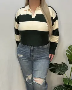 Destiny Collar Sweater (Hunter Green)