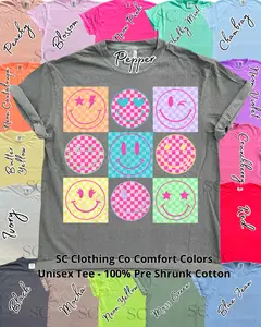 Stacked Smilies Comfort Colors Tee