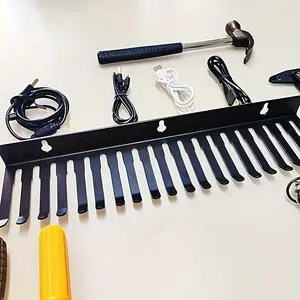 1PC wall mounted cable hook and organizer, cable bracket, cable organizer for studio storage, cable management rack with slot width of 5.5mm to 9.5mm, metal wall mounted cable hook, cable rack, cable clamp, cable management.