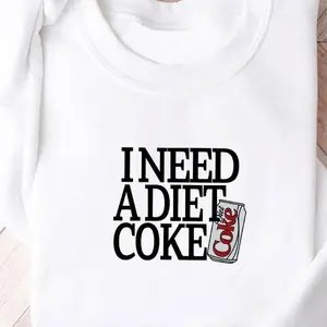 I Need A Diet Coke Sweatshirt Hoodie, I Need A Diet Coke Shirt, Diet Coke Sweater, Diet Coke Hoodie, Soda Lover Gift, Diet Soda Shirt, Coke Lover Sweater, Trendy Sweatshirt, Valentines Gift, Valentines Day Sweater, Pink Heart Sweatshirt